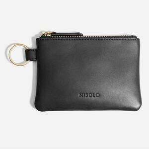 Nisolo Keychain Coin Pouch Black